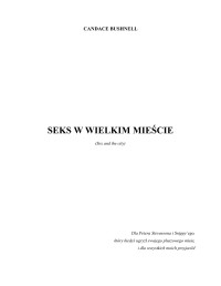 candace bushnell — seks w wielkim mieście