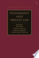 Elise Bant, Wayne Courtney, James Goudkamp, Jeannie Paterson — Punishment and Private Law