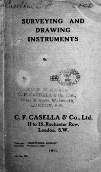 C.F. Casella & Co., Ltd. — Surveying and Drawing Instruments