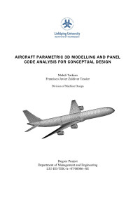 Mehdi Tarkia — AIRCRAFT PARAMETRIC 3D MODELLING AND PANEL CODE ANALYSIS FOR CONCEPTUAL DESIGN.