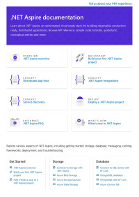 Microsoft Learn — .NET Aspire Documentation