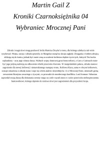 *|* — Wybraniec Mrocznej Pani - Gail Z.Martin