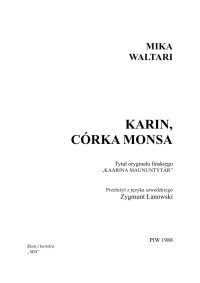 Mika Waltari — Karin, córka Monsa