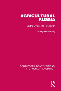 Pavlovsky, George; — Agricultural Russia