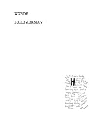 Luke Jermey — Microsoft Word - Words.doc