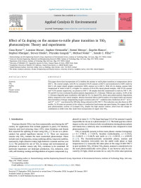 Ciara Byrne & Lorraine Moran & Daphne Hermosilla & Noemí Merayo & Ángeles Blanco & Stephen Rhatigan & Steven Hinder & Priyanka Ganguly & Michael Nolan & Suresh C. Pillai — Effect of Cu doping on the anatase-to-rutile phase transition in TiO2 photocatalysts_ Theory and experiments