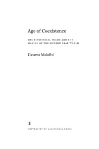 Ussama Makdisi; — Age of Coexistence