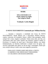 Carlos Biagini — MARCOS (William Barclay)