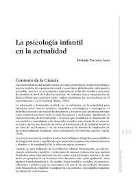 Desconocido — 05. LA PSICOLOGIA INFANTIL EN LA ACTUALIDAD (ARTICULO) AUTOR YOLANDA FERREIRA ARZA