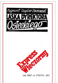 kk — Zygmunt Zeydler-Zborowski -Laska dyrektora Osieckiego