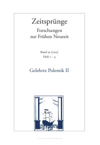 Kai Bremer / Carlos Spoerhase (eds.) — "Theologisch-polemisch-poetische Sachen". Gelehrte Polemik im 18. Jahrhundert