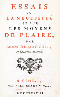 M. de Moncrif — Essais sur la necessité et les moyens de plaire