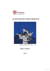 Pablo Pineau — La educacion como derecho