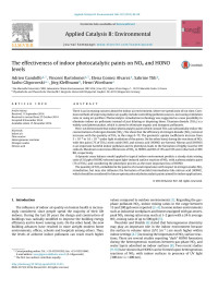 Adrien Gandolfo & Vincent Bartolomei & Elena Gomez Alvarez & Sabrine Tlili & Sasho Gligorovski & Jörg Kleffmann & Henri Wortham — The effectiveness of indoor photocatalytic paints on NOx and HONO levels