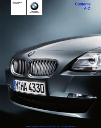 BMW — BMW Z4 Roadster Owner's Manual - Z4 3.0i, Z4 3.0si