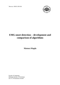 Mateuzs Magda — EMG onset detection – development and comparison of algorithms