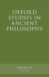 Victor Caston; — Oxford Studies in Ancient Philosophy, Volume 51