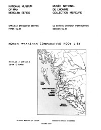 Neville J. Lincoln — North Wakashan comparative root list