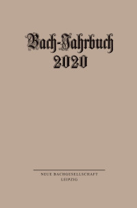 Peter Wollny — Bach-Jahrbuch 2020