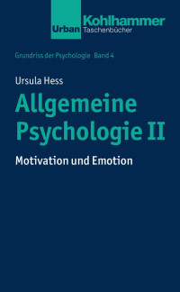 Ursula Hess — Allgemeine Psychologie II