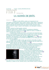 Senen Moraga — La Agonia De Jesus