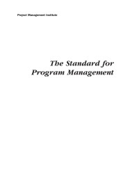 Peggy Thompson — The standards for Program Management