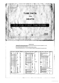 Heathkit — Heathkit tube chart