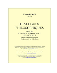 Ernest Renan — Dialogues philosophiques