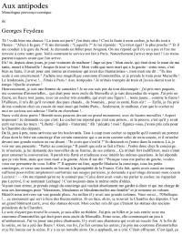 Georges Feydeau — Aux Antipodes