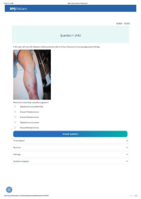 OnExamination — OnExamination MRCP II DERMATOLOGY MCQs