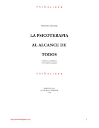 Psikolibro — Frankl Viktor E - La Psicoterapia Al Alcance De Todos