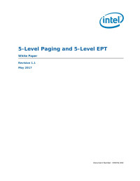 Intel Corporation — 5-Level Paging and 5-Level EPT