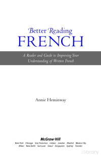 Annie Heminway — Better Reading French