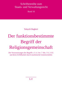 Yeliz Özhan — Der funktionsbestimmte Begriff der Religionsgemeinschaft