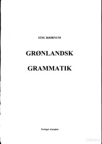 Bjørnum — Greenlandic; Grønlandsk grammatik