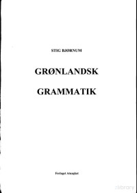 Stig Bjørnum — Grønlandsk grammatik