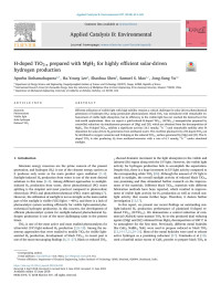 Apurba Sinhamahapatra & Ha-Young Lee & Shaohua Shen & Samuel S. Mao & Jong-Sung Yu — H-doped TiO2-x prepared with MgH2 for highly efficient solar-driven hydrogen production