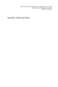 pushpalatha — "Front Matter". In: Analysis of Survey Data