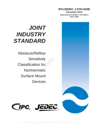 IPC/JEDEC — Moisture/Reflow Sensitivity Classification for Nonhermetic Surface Mount Devices : IPC/JEDEC J-STD-020E (December 2014)