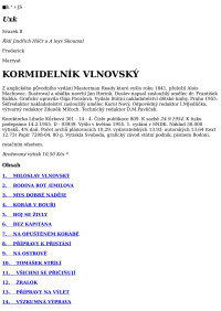 Neznámy autor — KOD 008 MARRYAT, Frederick - Kormidelník Vlnovský