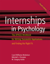 Williams-Nickelson, Carol;Prinstein, Mitchell J.;Keilin, W. Gregory; & Mitchell J. Prinstein & Keilin W. Gregory — Internships in Psychology