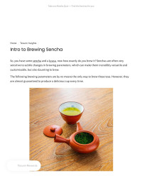 Unknown — Intro to Brewing Sencha – Tezumi