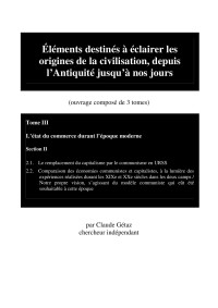 Claude Gétaz — Éléments destinés à éclairer les origines de la civilisation, depuis l’Antiquité jusqu’à nos jours Tome III Section II