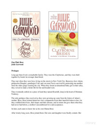 Julie Garwood — One Pink Rose - The Clayborne Roses #02