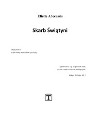 Skarb świątyni — Abecassis Eliette