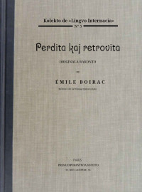 Émile Boirac — Perdita kaj retrovita: originala rakonto