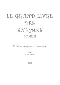 Julia Il Paio — Le Grand Livre des Énigmes - tome 2