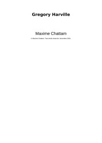 Maxime Chattam — Gregory Harville