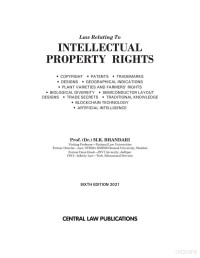 M.K. BHANDARI — Law Relating to Intellectual Property Rights
