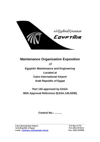 Cairo International Airport — Maintenance Organization Exposition of EgyptAir Maintenance and Engineering